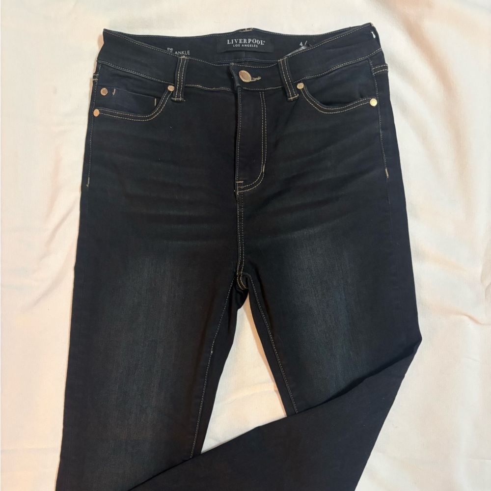 Liverpool Women's Dark Wash Skinny Jeans